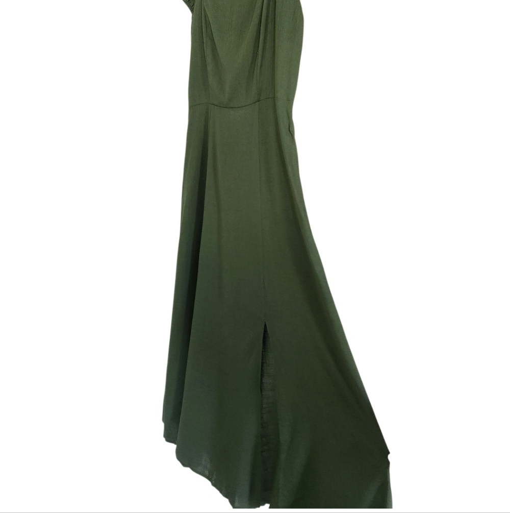 Green Women's Midi Dress Sz Large - Picture 4 of 5